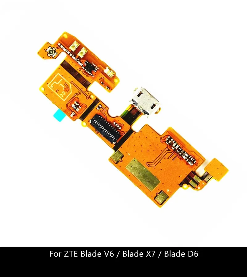 Разъем док станции для зарядного устройства Usb гибкий кабель ZTE Blade V6 / X7 D6 запасные