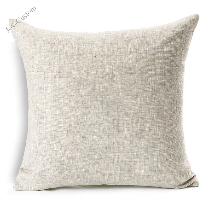 Cute Cushion Cover Cotton Linen Pug Dog Cat Decorative Pillowcase Chair Seat Square 45x45cm Pillow Home Living Textile |