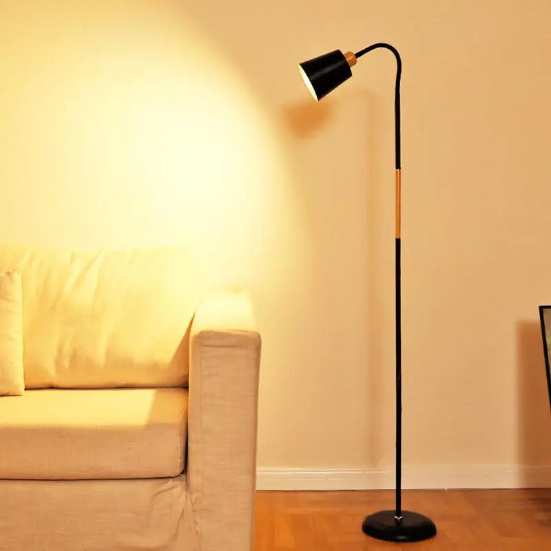 Черная модель Современные Напольные лампы E27 в скандинавском стиле 7 Вт стоячая