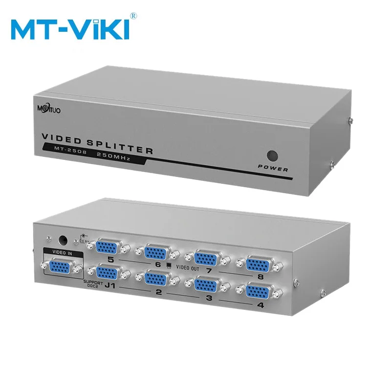 MT-VIKI VGA Видео сплиттер Verteiler 1 eingang 8 Ausgang für Gemeinsame Lcd-monitore MT-2508 | Компьютеры и офис