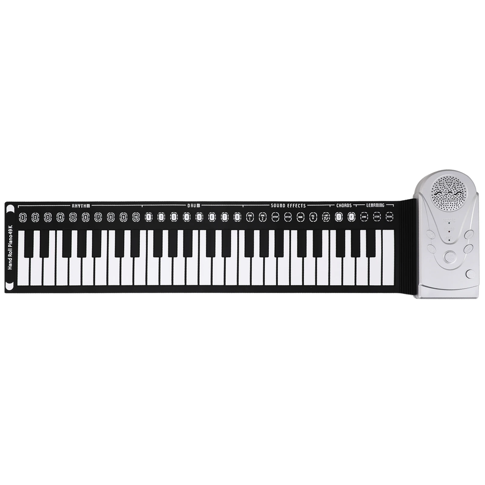 

49 Keys Roll Up Piano Flexible Silicone Foldable Electronic Keyboard Piano for Children Student Musical Instrument