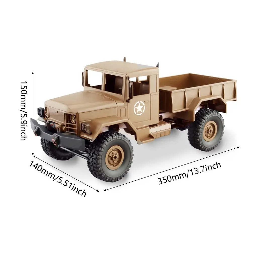 

New 2021 MN-66 2.4G 4WD Crawler Car Remote Control Off-road Military Vehicle With LED Light Model RTR Toy For Kids Gift