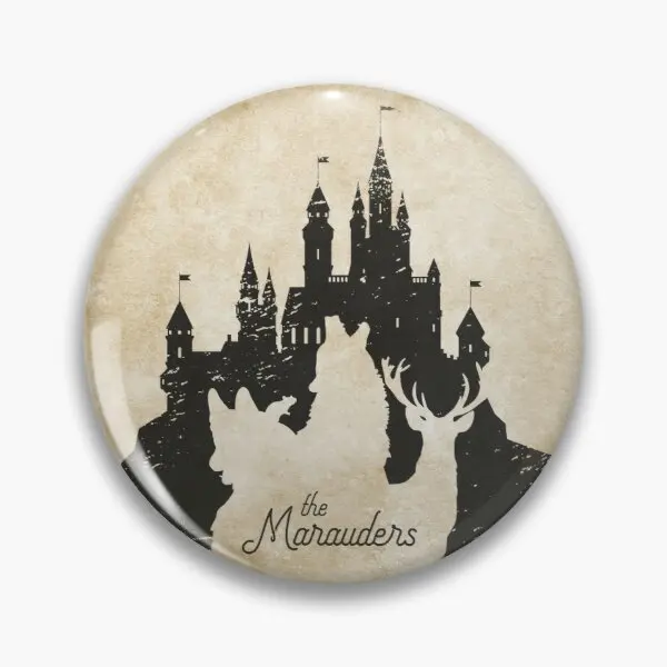 

The Marauders Castle Customizable Soft Button Pin Metal Brooch Jewelry Creative Hat Badge Lover Women Clothes Decor Lapel Pin
