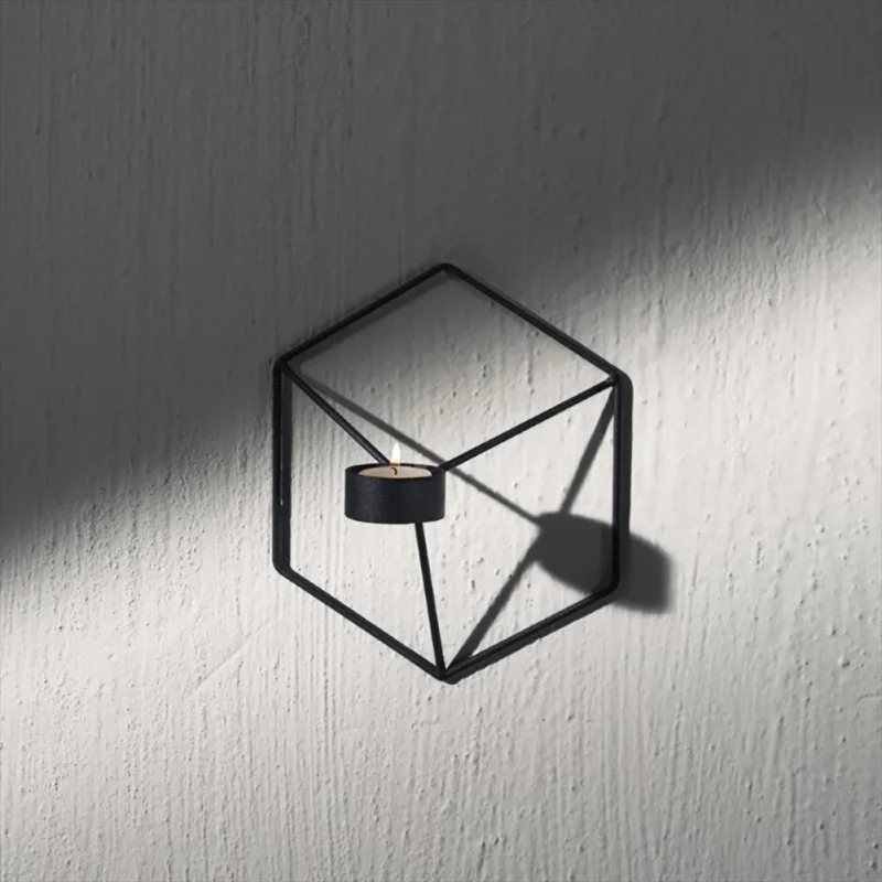 Скандинавский подсвечник в европейском стиле из розового золота современный