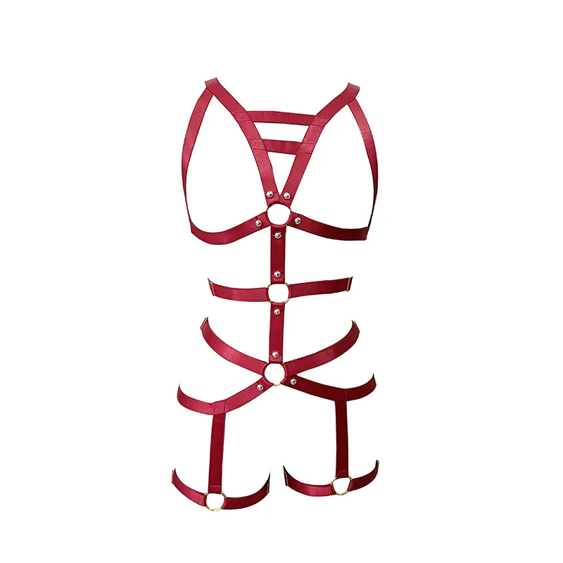 

Gothic wire bundle wine red underwear chest strap body accessories sexy tape Piece style can be dispatched to clothing