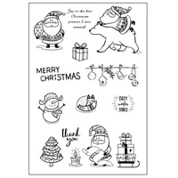 daboxibo santa claus gift clear stamps mold for diy scrapbooking cards making decorate crafts 2020 new arrival