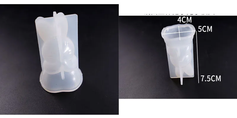 Popular3D милые животные DIY силиконовые ювелирные изделия инструменты для изготовления подвесных полимерных литых форм инструмент для рукоделия