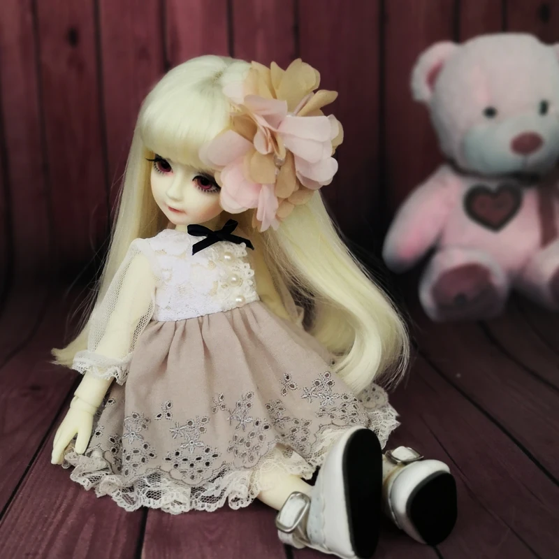BJD одежда 1/4 bjd Кукольное платье + пальто повязка для волос SD MDD кукольные