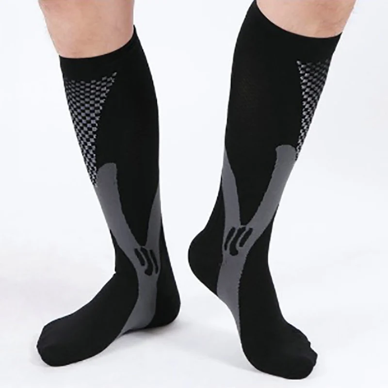 

1 Pair Sports Compression Socks For Running Hiking Basketball Soccer Elastic Footwear Varicose Veins Muscle Support Stocking