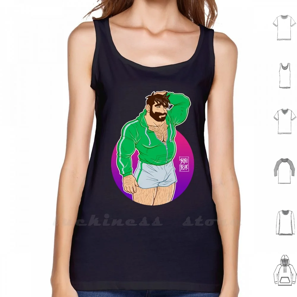 

Adam Likes Sportswear-Green Sweater Tank Tops Vest Sleeveless Bobobear Bobobearart Bobo Bear Bear Bear Week Bear Weekend
