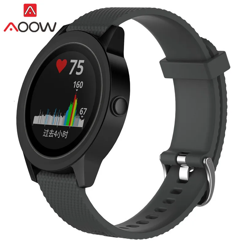 20 мм 22 мм силиконовый ремешок для часов samsung Galaxy Watch Garmin Amazfit сменный Браслет ремешок для часов gear Sport S2 S3