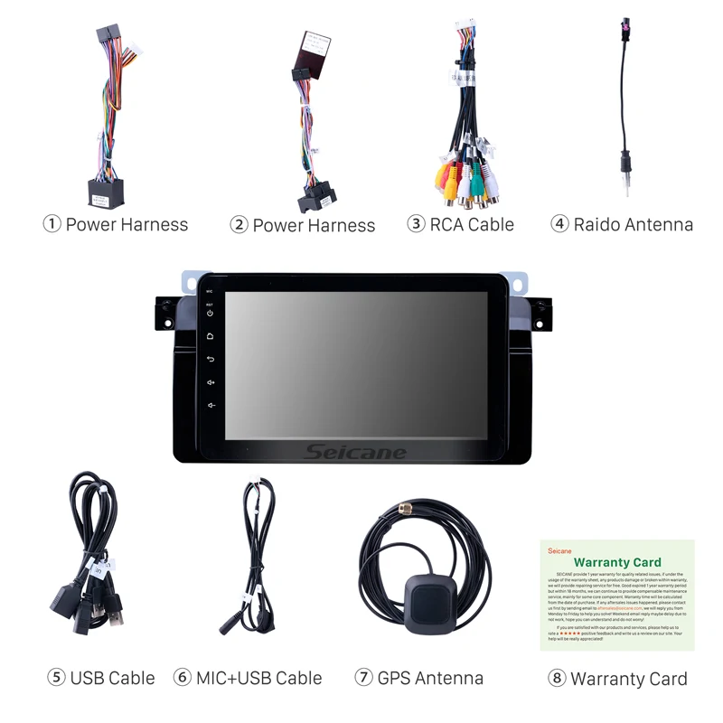Seicane 8 &quotHD стерео Android 9 0 авто радио gps Navi для BMW 3 серии M3 E46 316i 318i 320i 323i 325i 1998 1999 2000