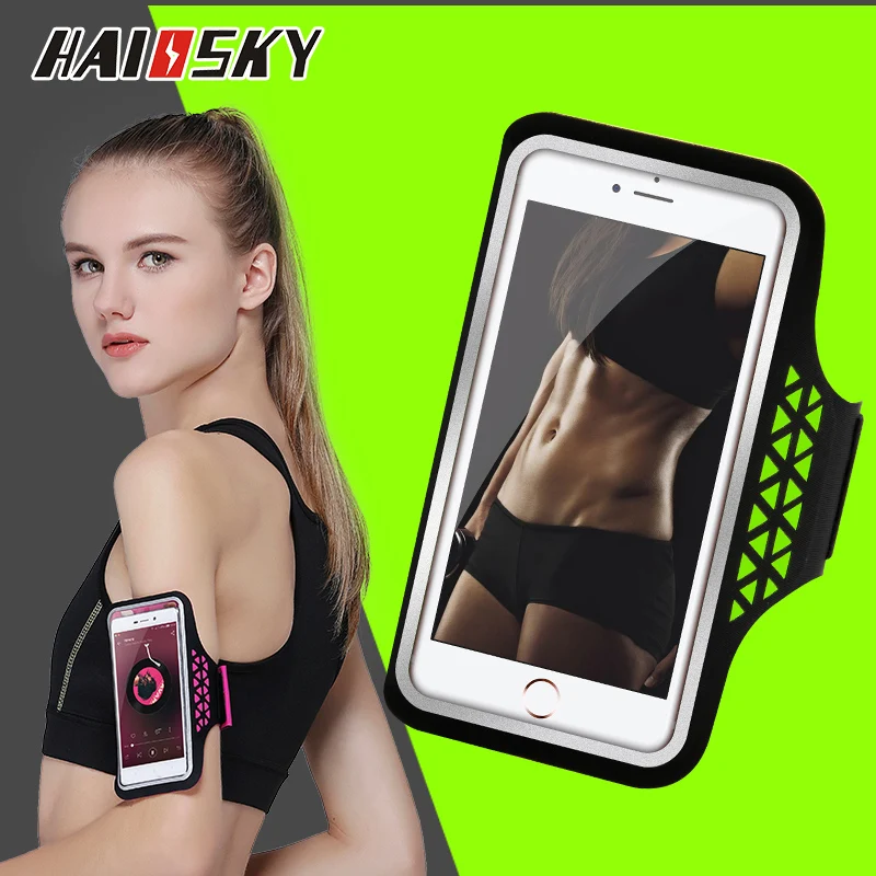 HAISSK спортивные повязки для бега сумка телефона iPhone SE 2020 X XS 8 7 6 портативный ремень