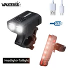 Фонарь велосипедный, заряжаемый, с 2 светодиодный