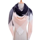 2021 брендовый вязаный женский шарф, мягкие зимние теплые шейные шали, головной платок, женские кашемировые шарфы, фуляр, Пашмина
