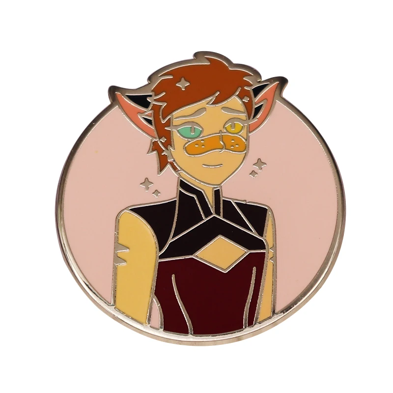 Жесткая эмалированная брошь She Ra 2021 Pins The Princess of Power Catra значки Мультяшные Злодеи