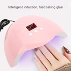 Портативная Сушилка для ногтей 54 Вт розовый УФ-гель для ногтей сушилка лака Светодиодная лампа для ногтей УФ светодиодная лампа USB кабель для домашнего использования легко носить с собой