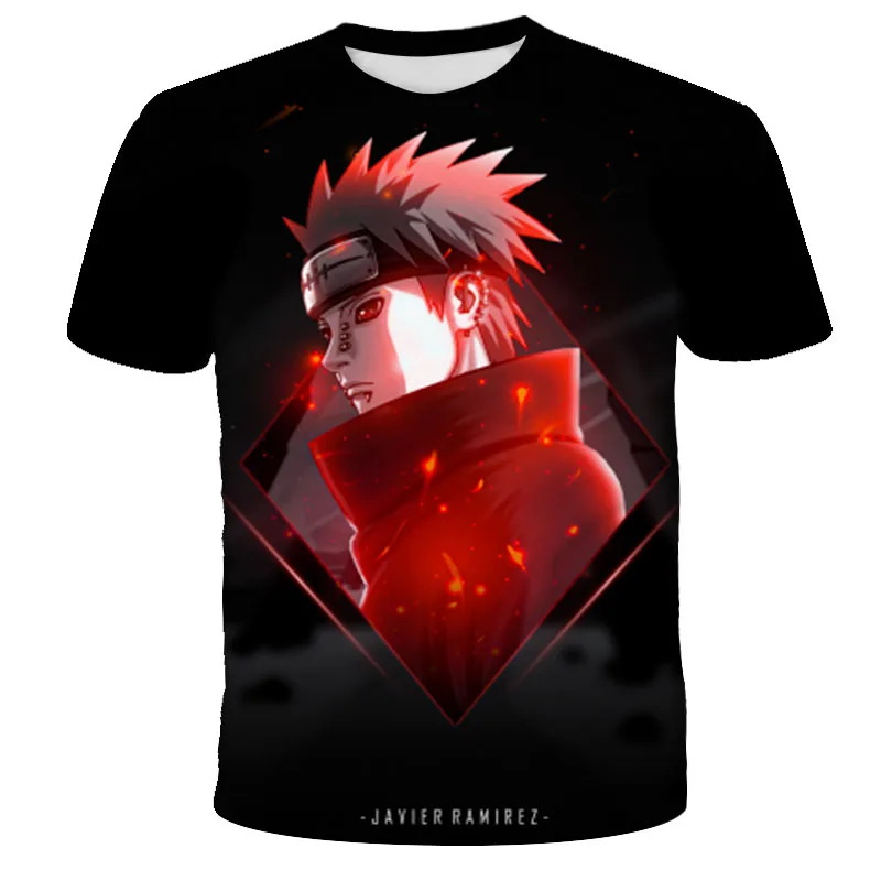 

Anime Clothes Narutos Tshirt Kids Boys Clothes Kakashi Orochimaru Sasuke Pain Gaara Short Sleeve Children Clothing Kid Girl Tshi