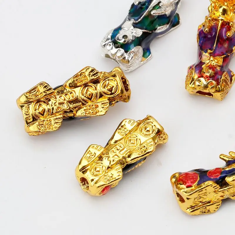 Китайские бусины Pixiu меняющие цвет в зависимости от температуры настроения