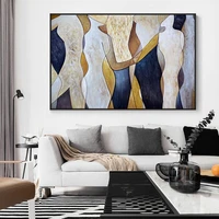 artist hand painted modern abstract oil painting on canvas handmade abstract yellow oil paintings for living room decoration