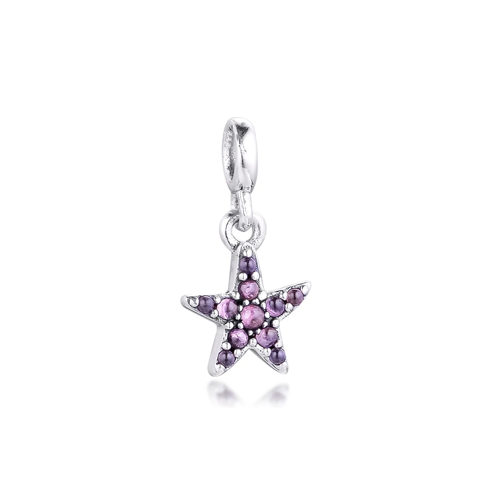 

CKK My Pink Starfish Charms 925 Original Fit Europe ME Bracelets Sterling Silver Charm Beads for Jewelry Making DIY Women