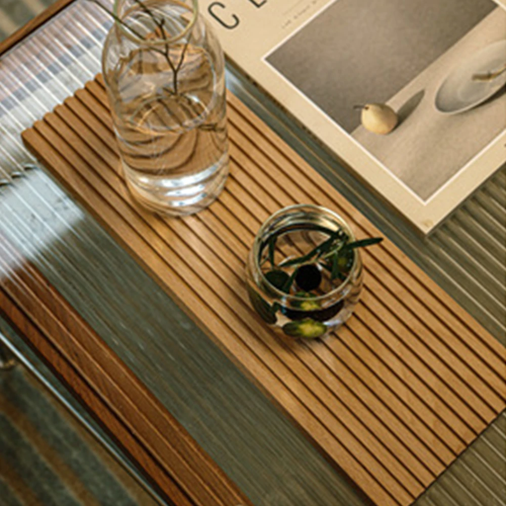 Поднос для хранения в скандинавском стиле Деревянный кофейный столик кухонный