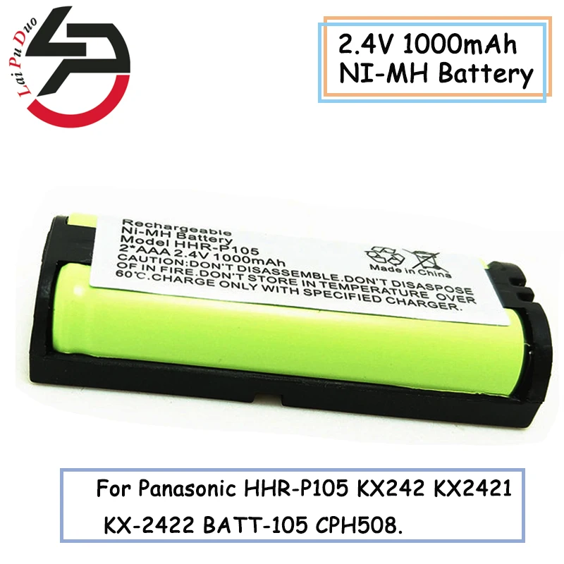 Аккумуляторный аккумулятор для телефона Panasonic 2 4 В 1000 мА/ч Ni MH KX242 KX2421 BATT 105 CPH508