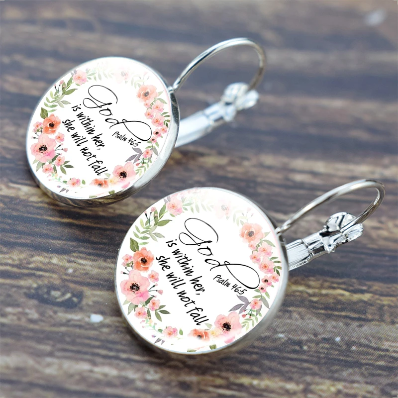 Женские библейские серьги Faith верующие серьги-подвески модные | Украшения и