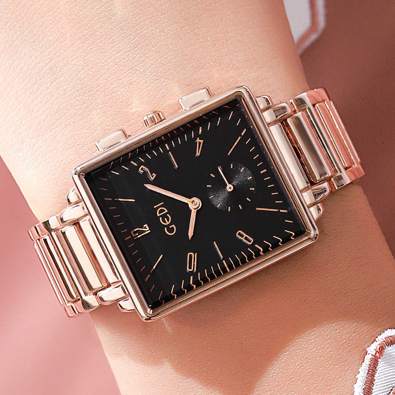 

New fashion trend watch square simple personality temperament ladies large dial students