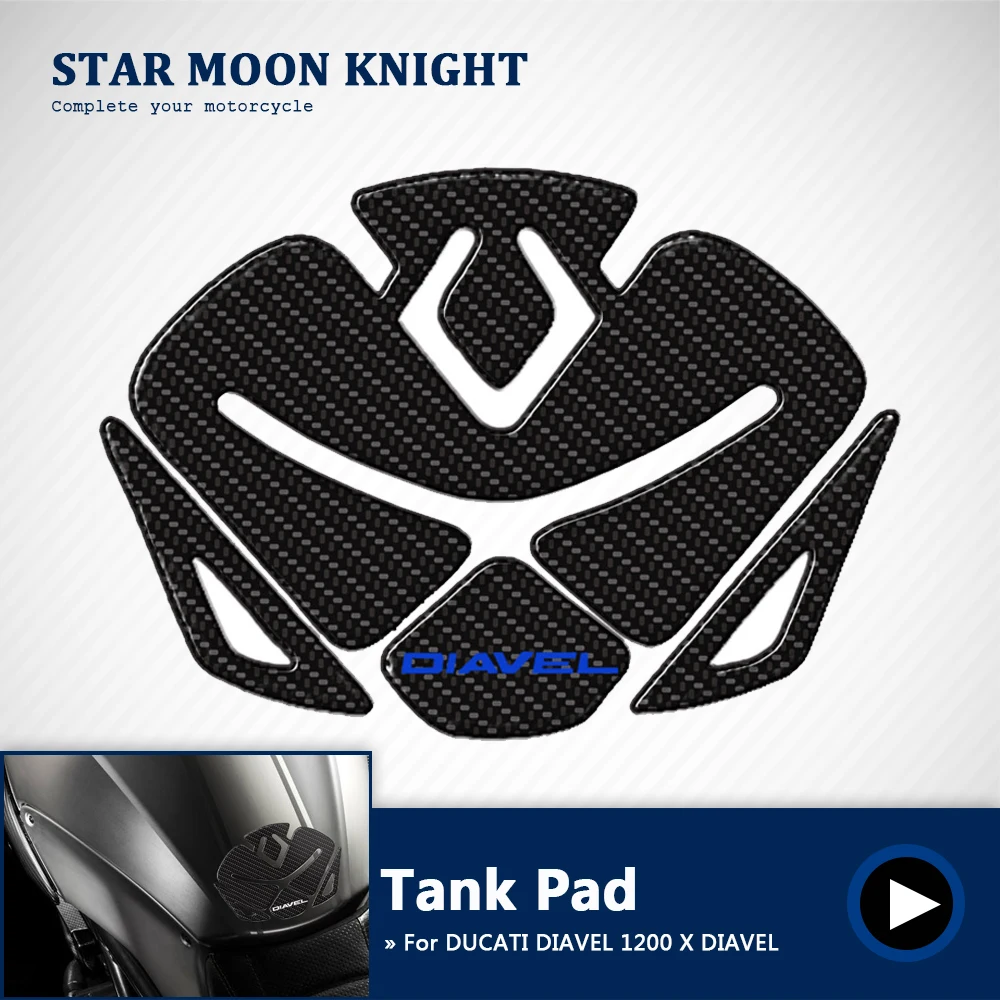 Накладка на бак мотоцикла Наклейка протектор Эмблема для DUCATI DIAVEL 1200 X