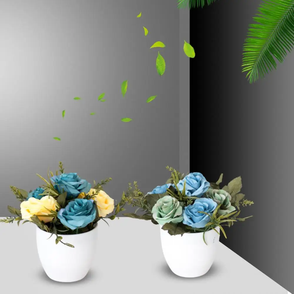 

Artificial Artificial Flower BonsaiÂ Rose Fake Bonsai Home Wedding Table Decoration