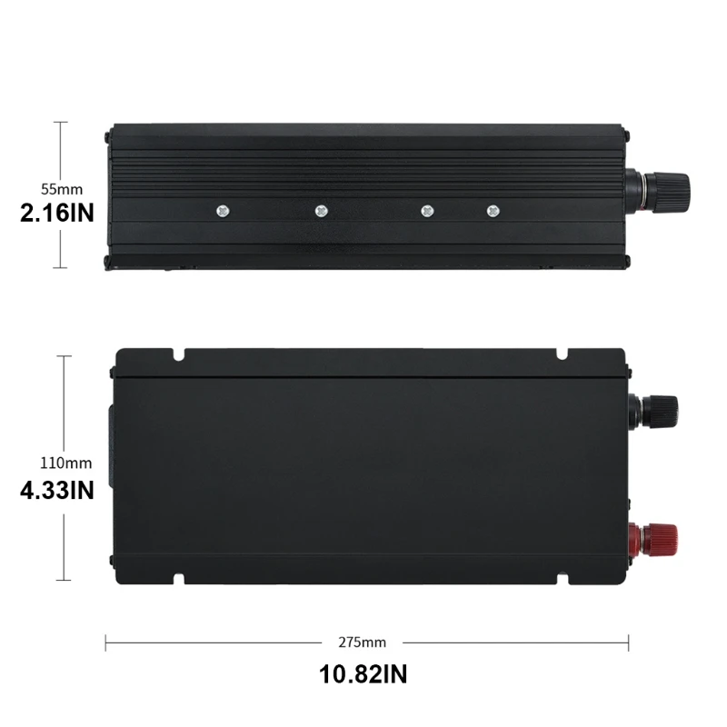 

2000W Car Inverter DC 12V/24V to AC 110V/220V Voltage Converter with LCD Display T21E