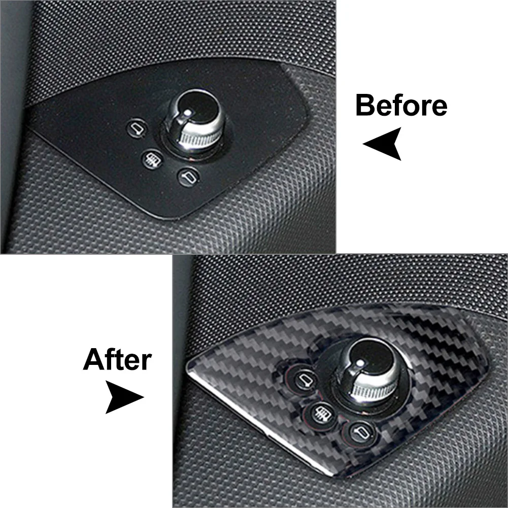 Углеродное волокно кнопка дверного замка накладка на кнопку для Audi TT TTRS 2008 2009 2010