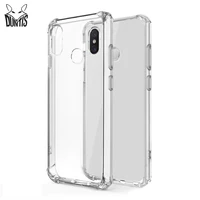shockproof clear tpu transparent case for xiaomi mi 8 soft thin mobile phone back silicone protective cover for mi8