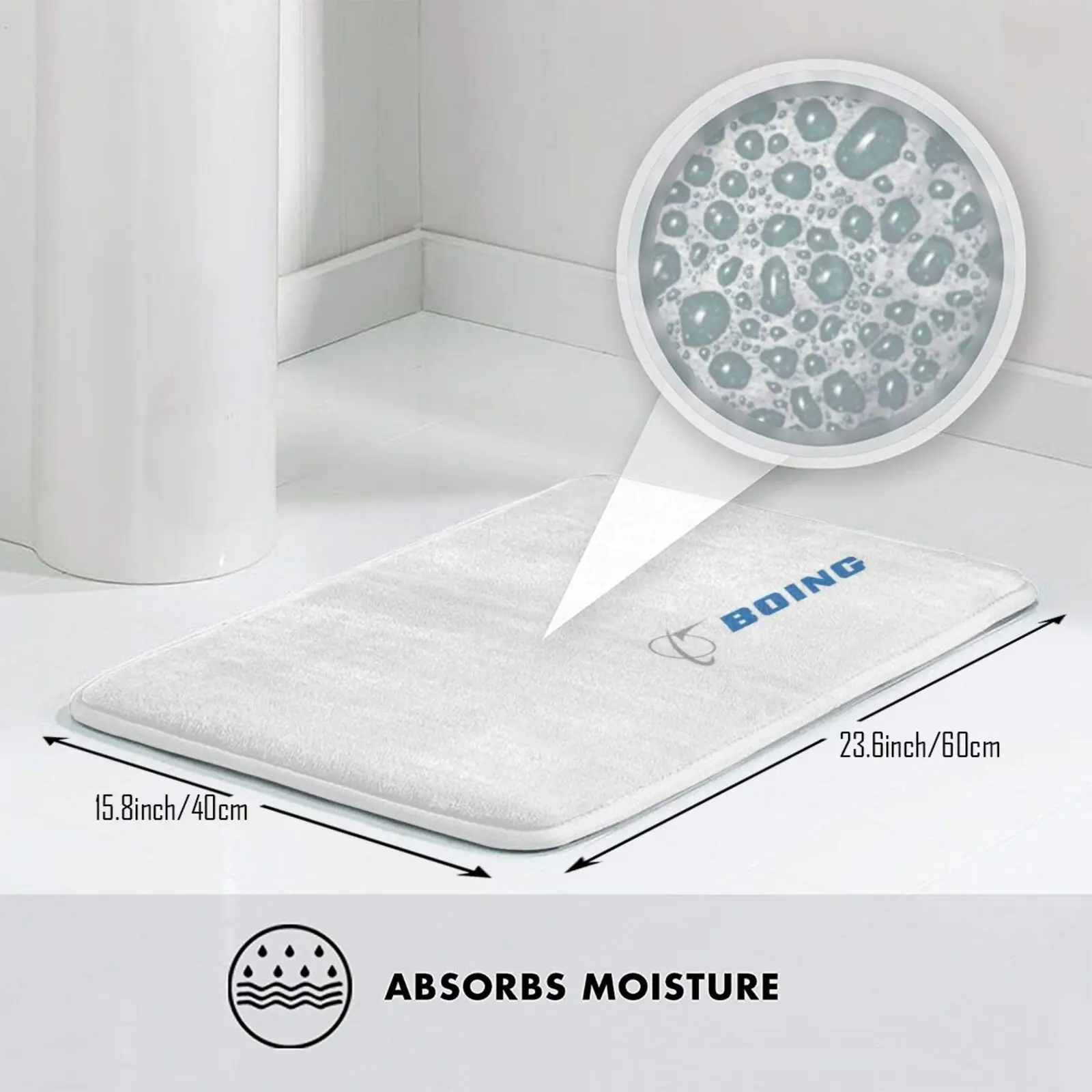 Boing! Коврик-ковер противоскользящие напольные коврики для спальни с логотипом