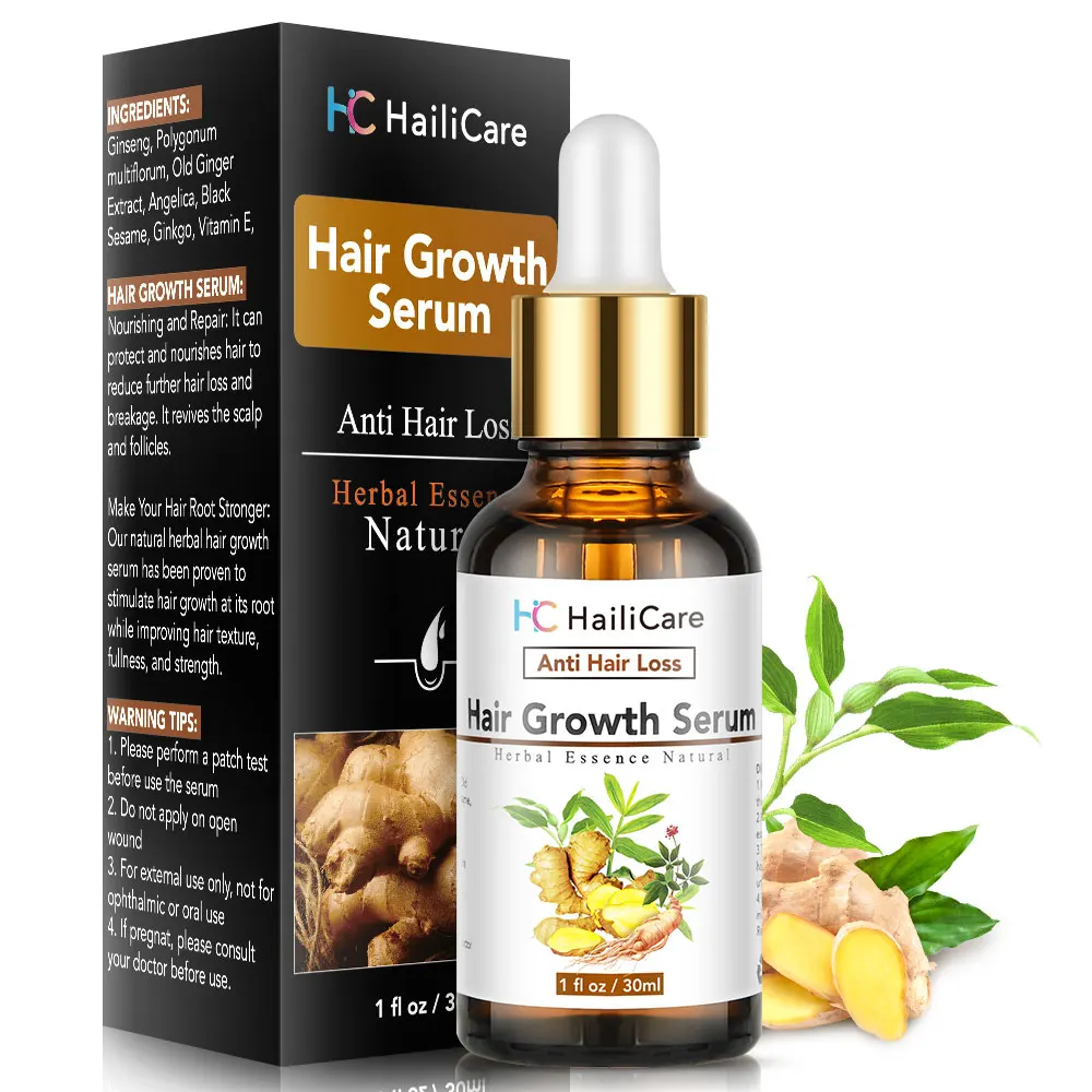 

30ml Fast Hair Growth Essential Oil Ginger Serum Anti Hair Loss Liquid Nourishing Soften Treatment Repair Damage Hair Care Tools