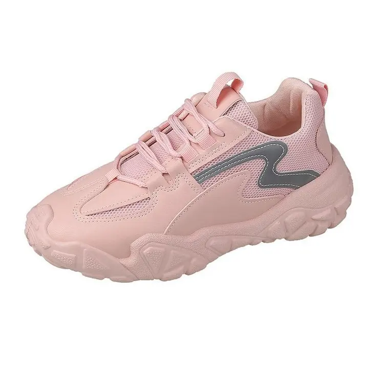 

Chunky Sneakers for Women Mesh Designers Platform Fashion Vulcanized Shoes Woman Black Casual Shoes 2020 Running Trainers Female