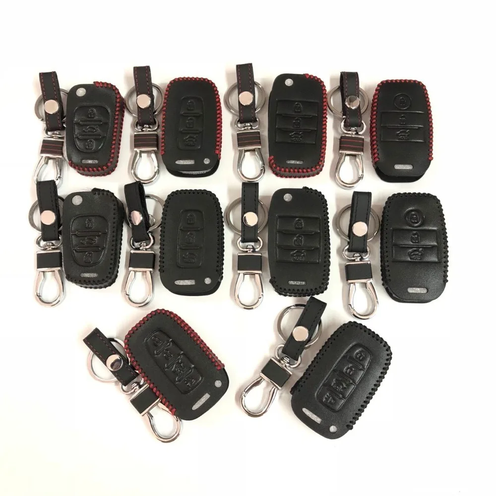Автомобильный кожаный чехол для ключей для KIA K2 K5 K3 KX3 K4 Cerato Soul Forte Sportage SORENTO Ceed Mohave чехол для ключей сумка брелок