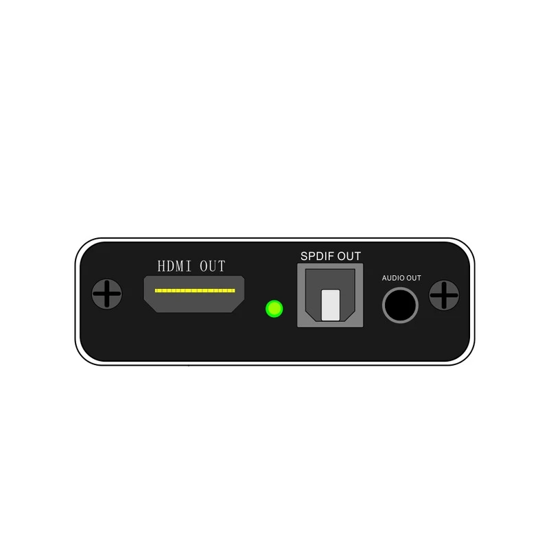 HDMI o сплиттер в волоконный преобразователь 5 1 + O (PASS 2.0CH 5.1CH) Три режима|Адаптеры