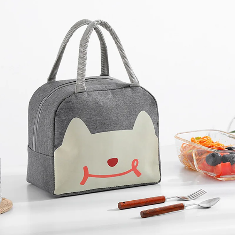 

High-capacity Waterproof Lunch Box Bag for Women Kids Men Cooler Lunch Box Bag Tote Canvas Lunch Bag Insulation Package Portable