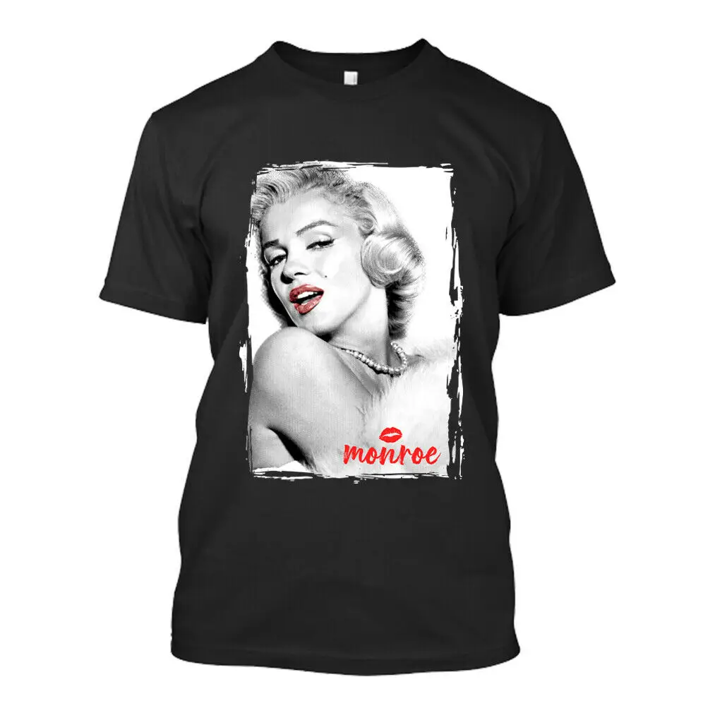 

Marilyn Monroe Sexy Pinup Lips Kisses T-Shirt Casual Cotton Short Sleeve O-Neck Mens T Shirt New S-3XL