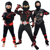 kids ninja costume uniforms boy girl halloween party fancy costumes children warrior samurai ninja cosplay suit clothes set gift