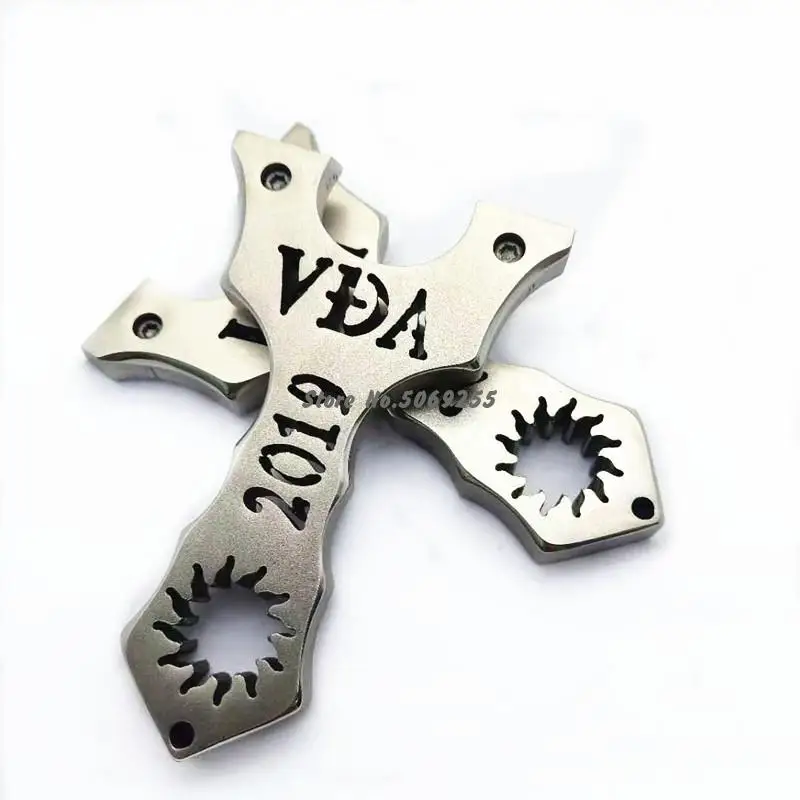 

304 Stainless Steel Hunting Slingshot Catapult Use Powerful Flat Rubber Band For Outdoor Games Shooting