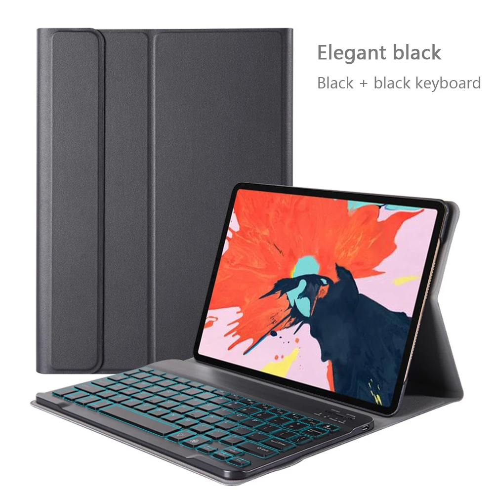 Планшет клавиатура для iPad Pro 11 2020 7 цветов с подсветкой английская Bluetooth кожаным