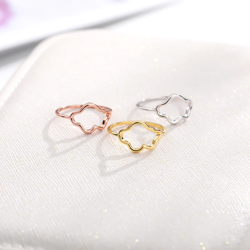 2019 индивидуальное кольцо с неравномерным узором Золотое из розового золота