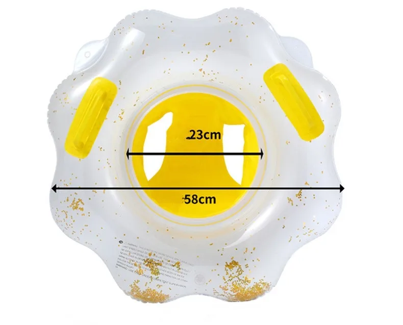 

The New Thick Flower Environmental Health Seat Ring Children's Inflatable Seat Rollover Prevention Baby Swimming Underarm Ring