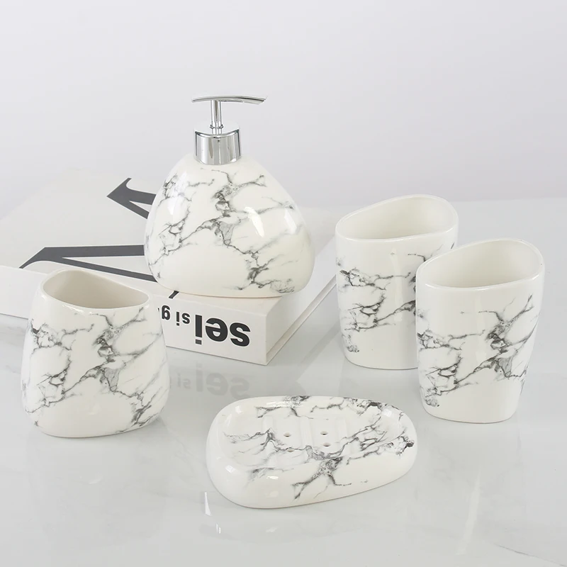 

WHYOU Creative Emulsion Bottle Bathroom Accessories Set High-Grade Wash Gargle Cup Toothbrush Suit Fashion Wedding Gift
