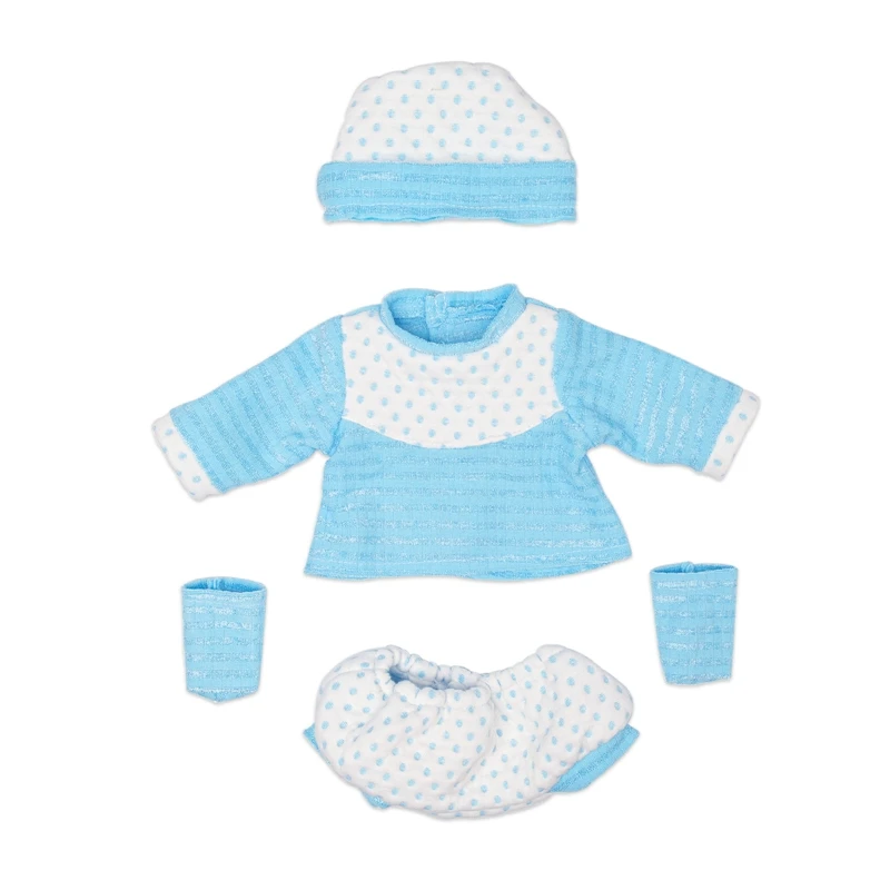 

Born New Baby Fit 17 Inch 43cm Doll Clothes Doll 4-piece Cap Pants Top and Dress Set Accessories For Baby Birthday Gift