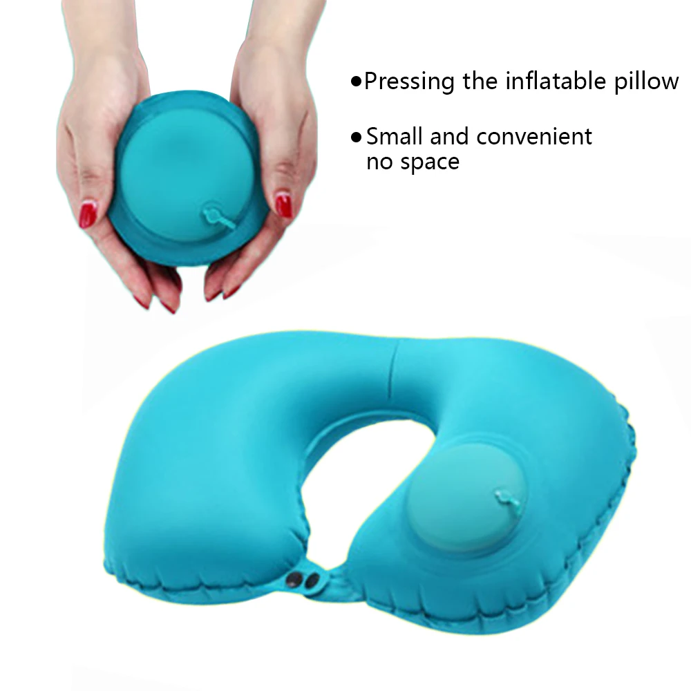 1 шт. надувная Шейная Подушка портативная U образная воздушная подушка для тела