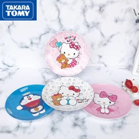 takara tomy hello kitty cartoon tray round overglaze snack tea tray fruit melamine dinner tray